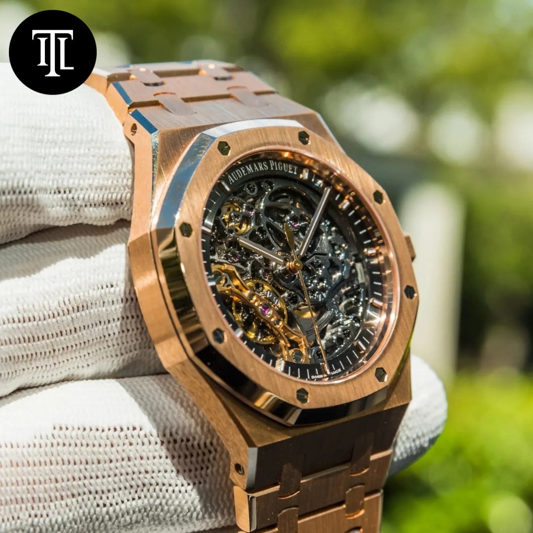 Audemars Piguet royal Oak skeleton or rose