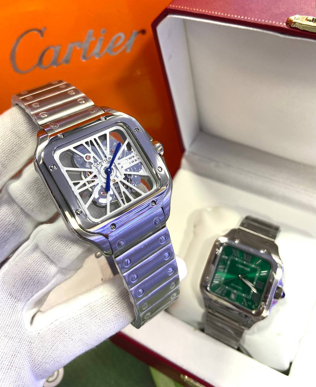 Cartier Santos de Cartier Skeleton – Grand Modèle (WHSA0015)