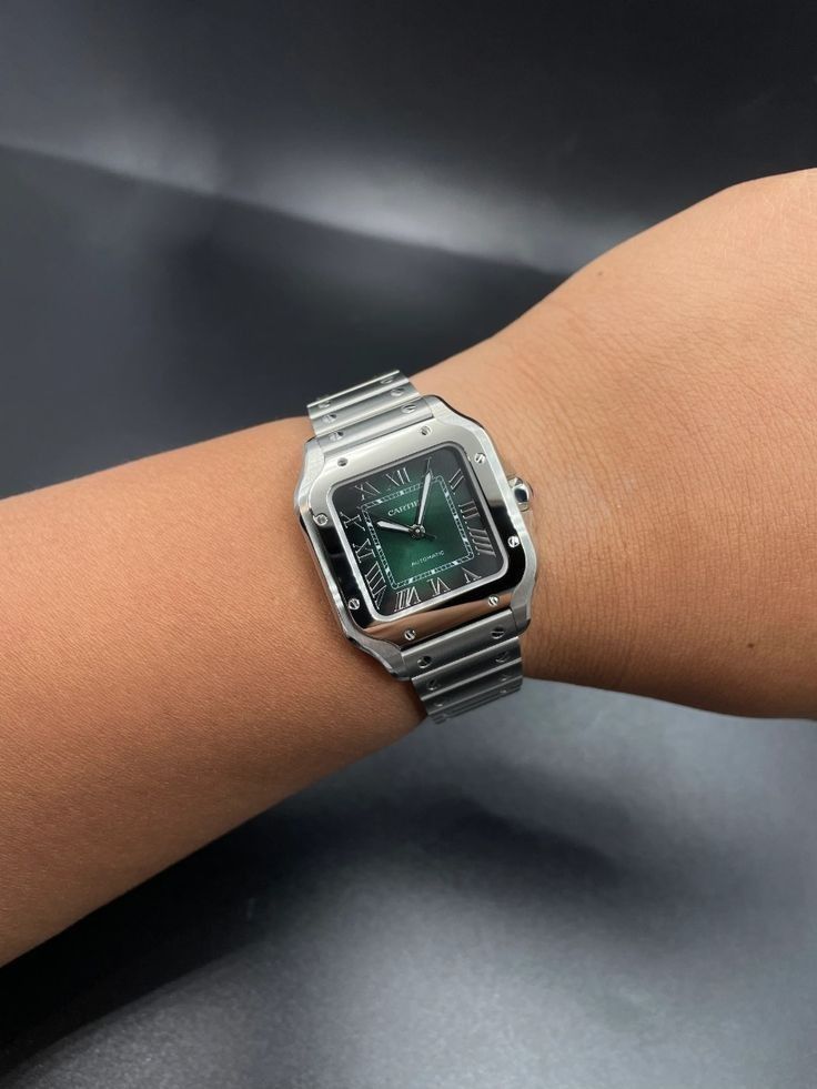 Montre Santos de Cartier bleu