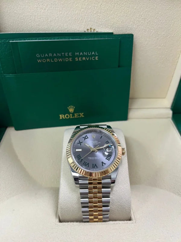Rolex Datejust wimbledon Two-Tone Yellow Gold