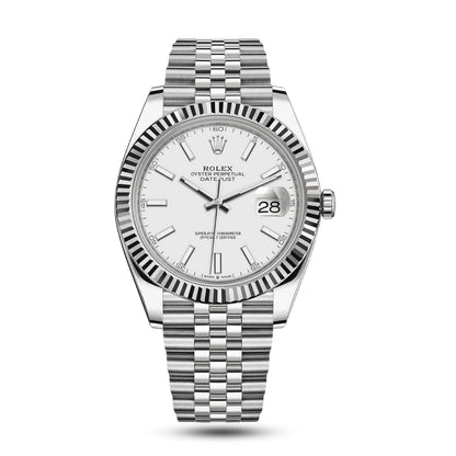 Montre Datejust 41 Blanc Jubilé