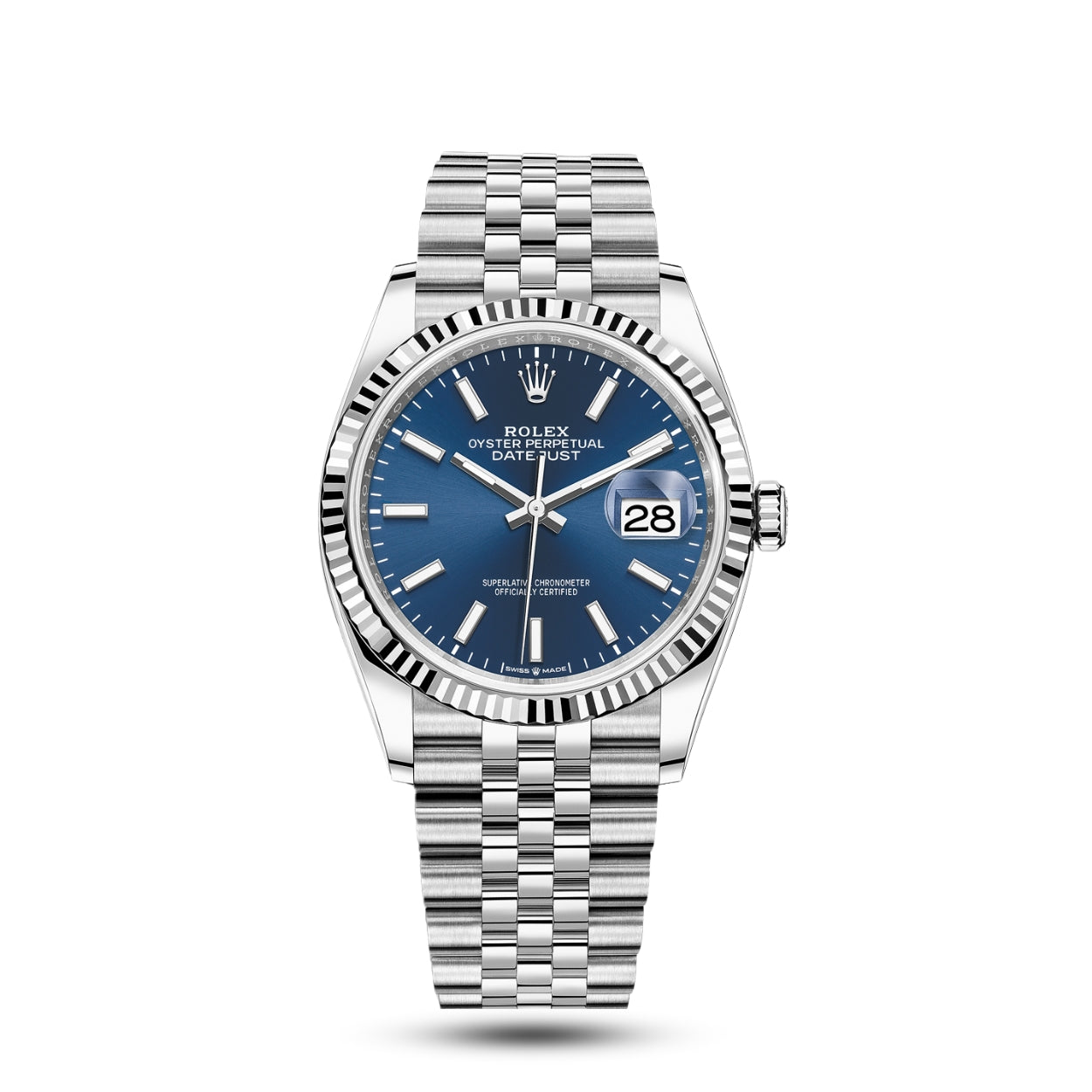 ROLEX DATEJUST Argent-bleu