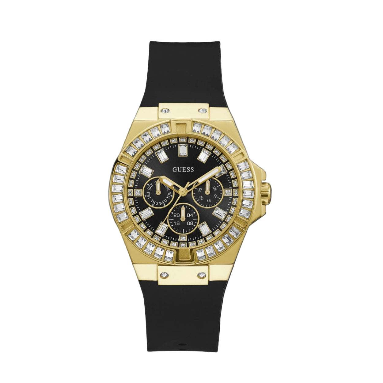 Montre Guess Venus GW0118L1 bracelet silicone noir