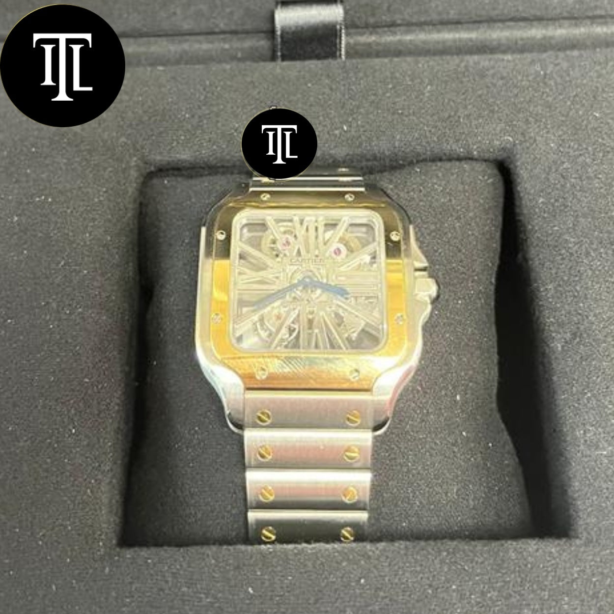 Cartier skeleton dore et argente
