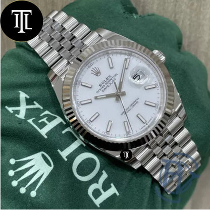 Montre Datejust 41 Blanc Jubilé