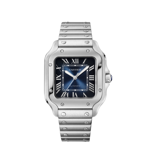 Montre Santos de Cartier bleu