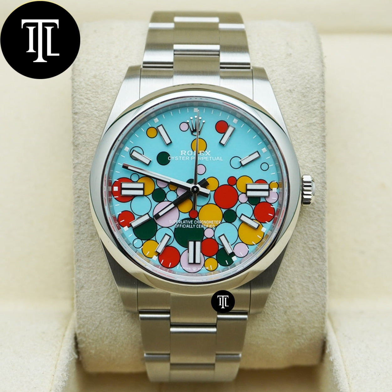 Rolex Datejust 41mm Tiffany Blue Celebration Dial Smooth Bezel