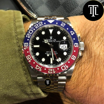GMT-MASTER II Pepsi Montre bleu-rouge