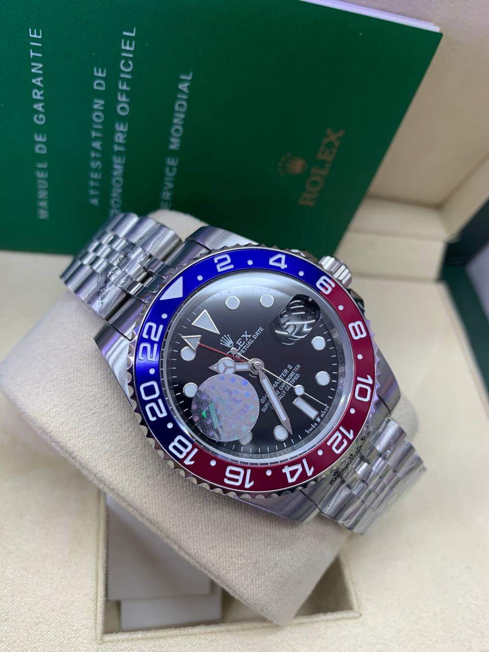 GMT-MASTER II Pepsi Montre bleu-rouge