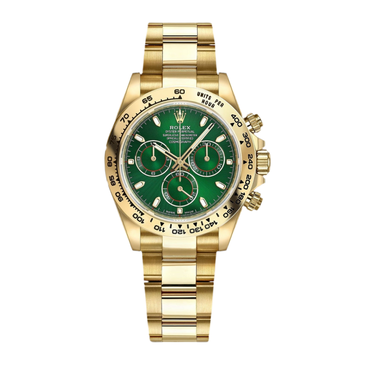 Daytona Cosmographe Gold Cadran Vert 116508-0013
