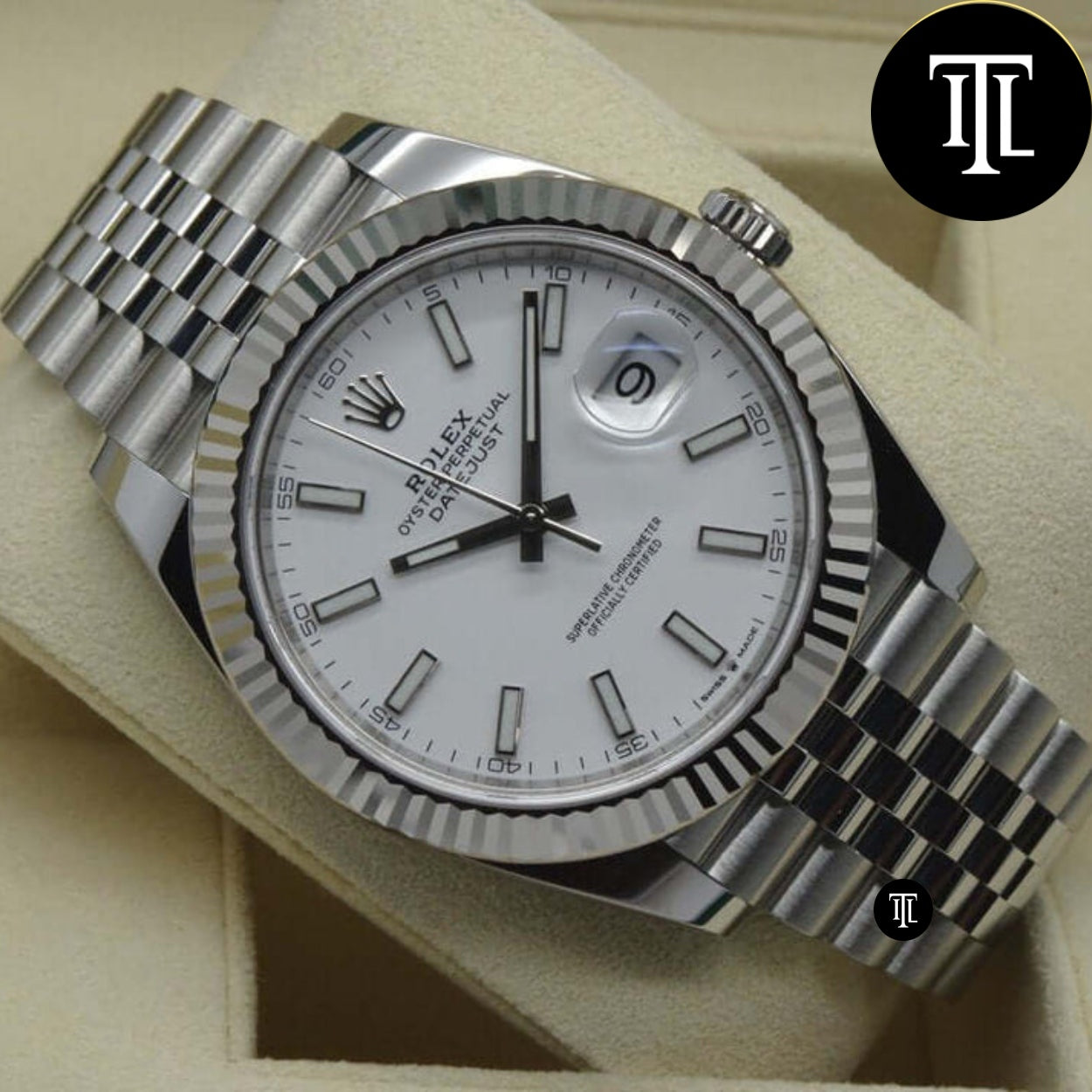 Montre Datejust 41 Blanc Jubilé