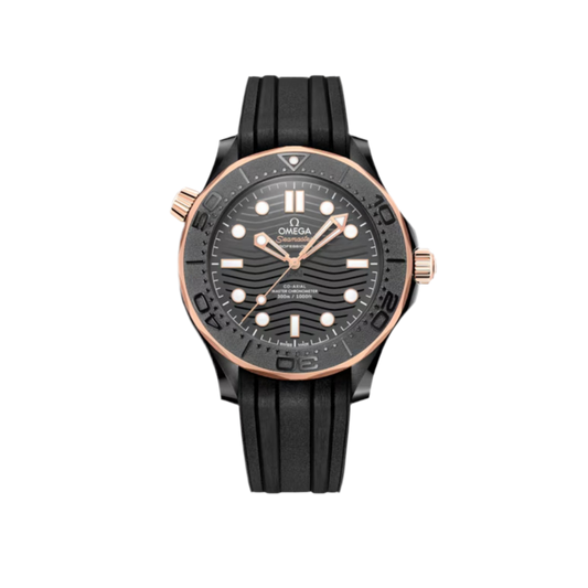 Omega Seamaster Diver 300m Rose Gold & Ceramic Black Dial