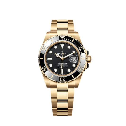 Rolex submariner gold and black