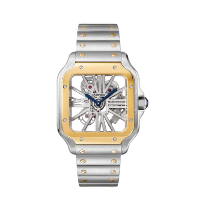 Cartier skeleton dore et argente