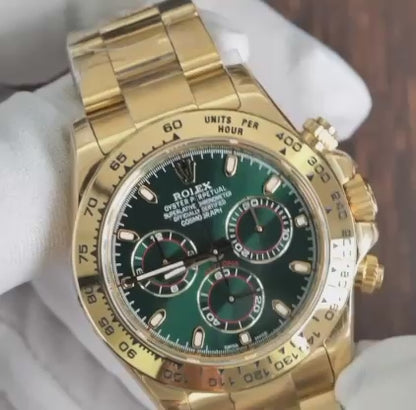Daytona Cosmographe Gold Cadran Vert 116508-0013