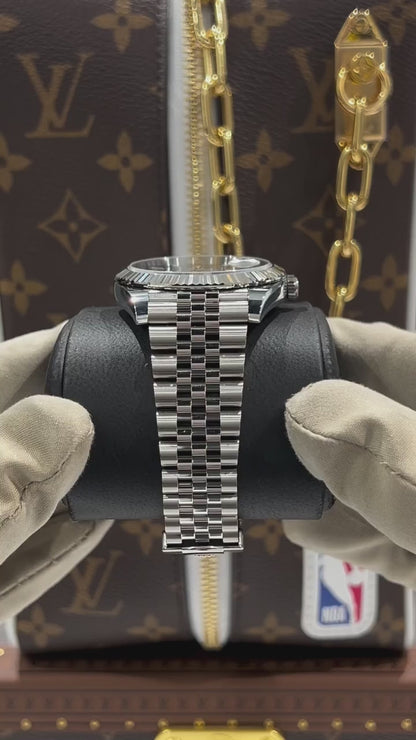 ROLEX DATEJUST Argent-bleu