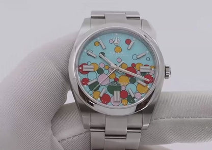 Rolex Datejust 41mm Tiffany Blue Celebration Dial Smooth Bezel