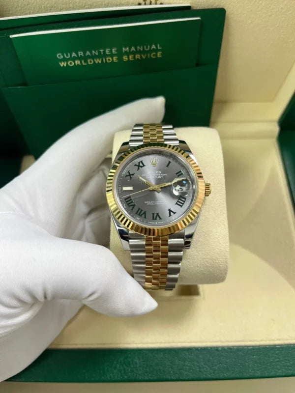 Rolex Datejust wimbledon Two-Tone Yellow Gold