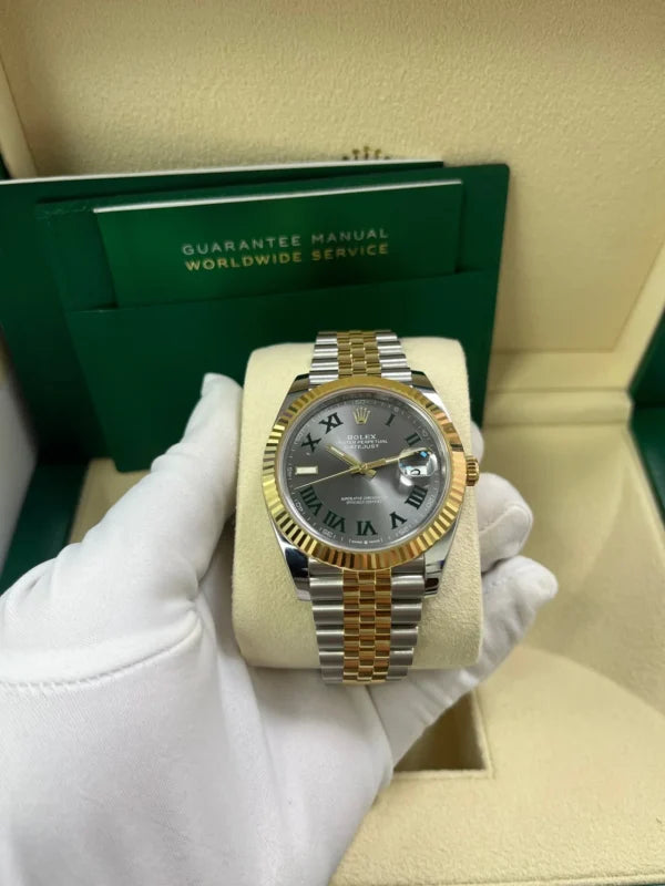 Rolex Datejust wimbledon Two-Tone Yellow Gold
