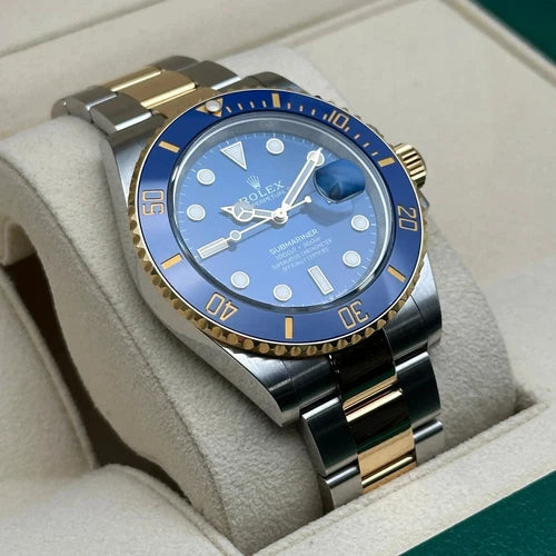 Rolex Submariner Bleu & Or